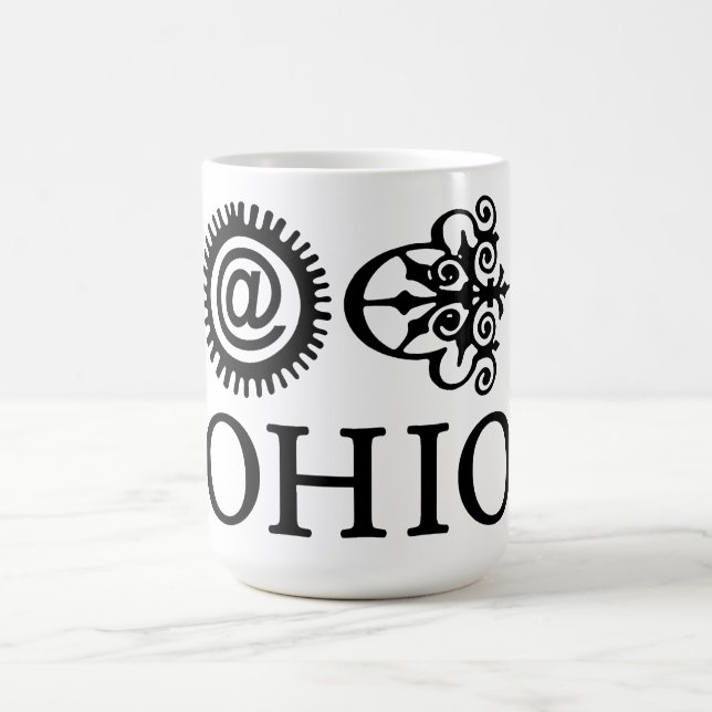 Caneca De Café Ohio MuGlyph (Centro)