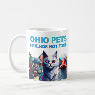 Caneca De Café OHIO PETS, Amigos não Comida (ORIGINAL)