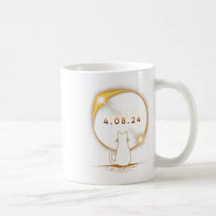 Caneca De Café Ohio Total Solar Eclipse 2024 Cat Solar Eclipse 1