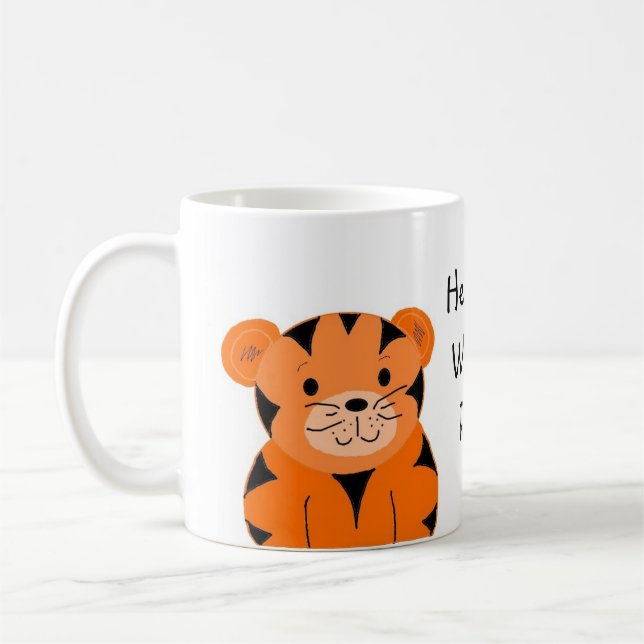 Caneca De Café Oiça-me Quando Eu Rugir (Esquerda)