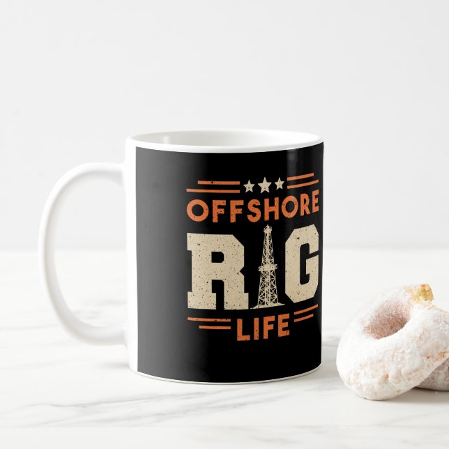 Caneca De Café Oilfield Worker Drighneck Ofshore Rig (Com Donut)