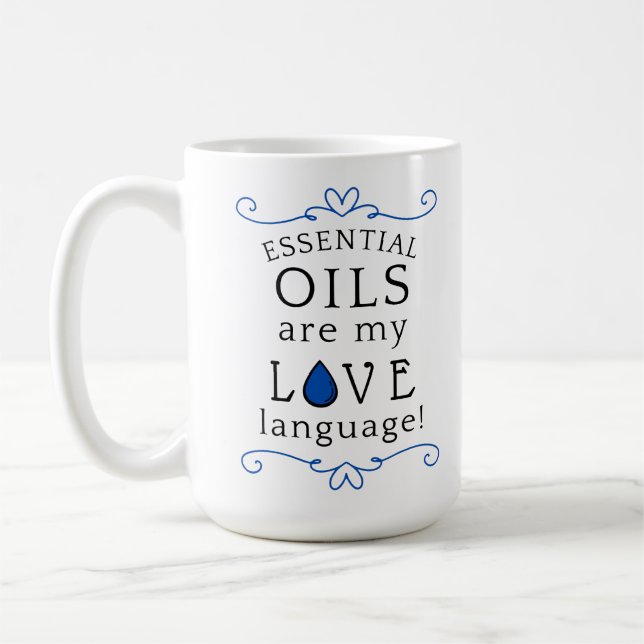 Caneca De Café Oils Are My Love Language Mug Navy/Blue (Esquerda)