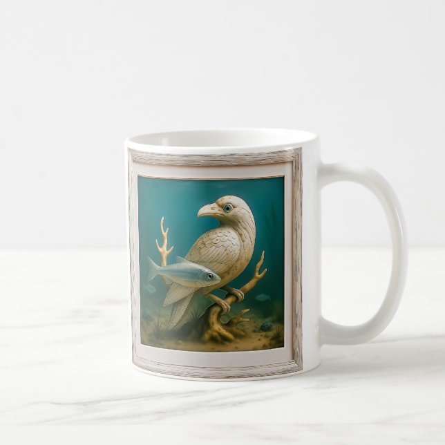 Caneca De Café Oiseau blanc statuette (Direita)