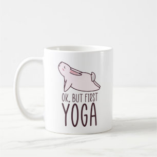 Caneca De Café Ok, Mas Primeiro Yoga 