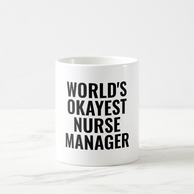 Caneca De Café Okayest Nurse Manager Funny (Centro)