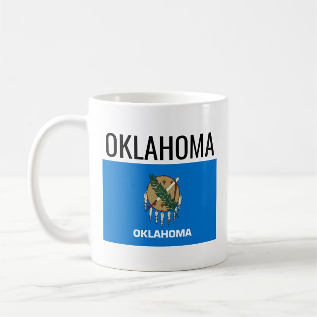 Caneca De Café Oklahoma // Estado Nacional dos EUA (Esquerda)