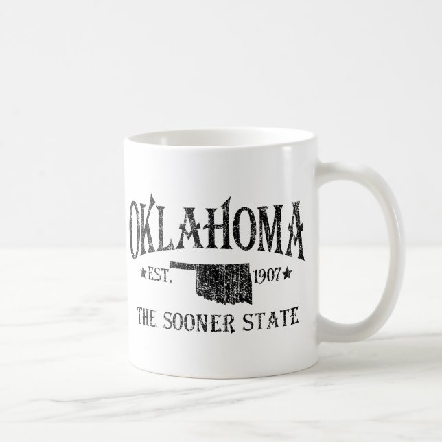 Caneca De Café Oklahoma - O Estado dos Pioneiros (Direita)