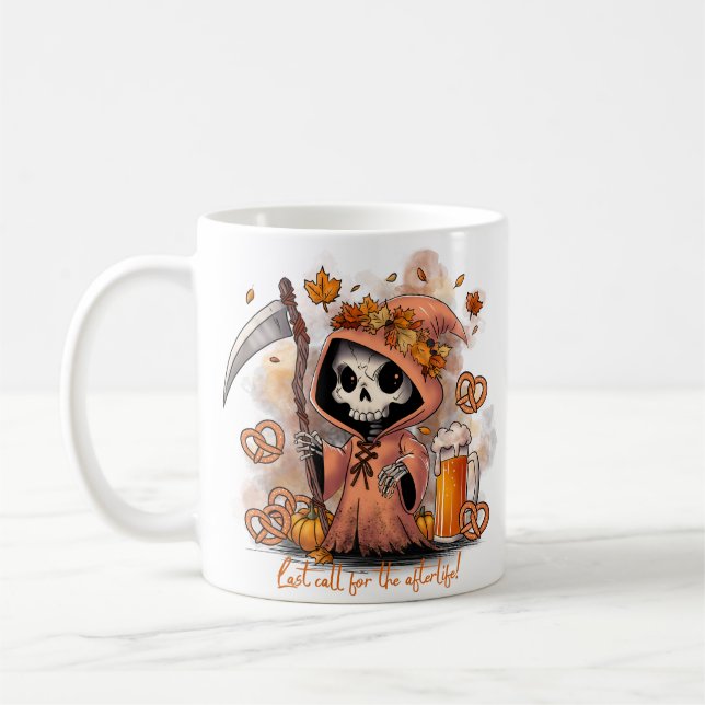 Caneca De Café Oktoberfest Grim Reaper (Esquerda)