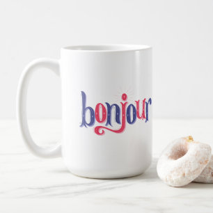 Caneca De Café Olá Adeus Bonjour Au Revoir Mug