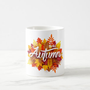 Caneca De Café Olá, Autumn Fashion Design