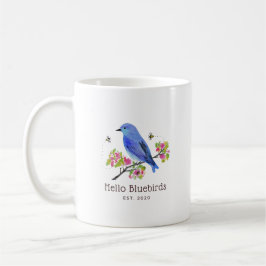 Caneca De Café Olá Bluebird Mug - Branco
