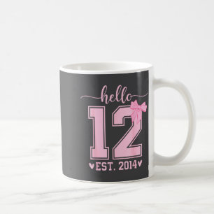 Caneca De Café Olá Doze Est 2014 12º Aniversário Coquette 12 Anos