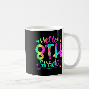 Caneca De Café Olá Equipe da 8ª Série Tie Dye Byck Para o Profess
