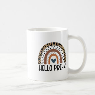 Caneca De Café Olá Equipe de Professores da Pré-escola Arco-íris