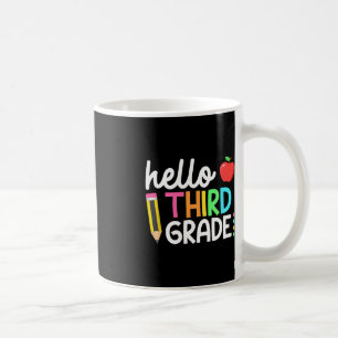 Caneca De Café Olá Equipe do 3º ano do 3º ano de volta à Escola T