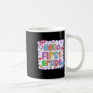 Caneca De Café Olá Equipe do Primeiro Ano 1ª Série de Volta às Au