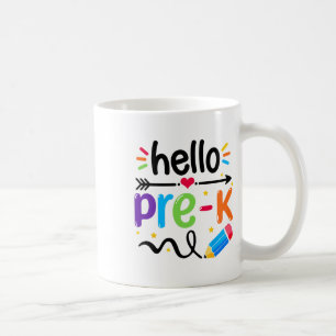 Caneca De Café Olá Equipe Pré-k Pré-k Ck Para a Escola Professora