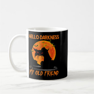 Caneca De Café Olá Escuridão Meu Velho Amigo Gato Preto do Hallow