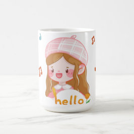 Caneca De Café olá, garota doce...