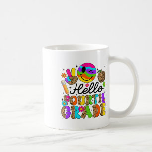 Caneca De Café Olá Groovy Alunos da Quarta Série Leopardo 1º Dia