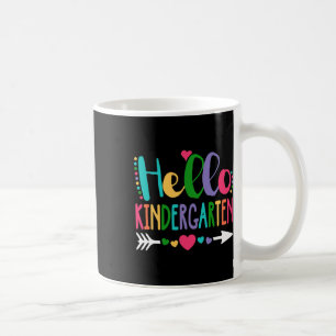 Caneca De Café Olá Jardim de Infância Coração Professor Aluno Byc