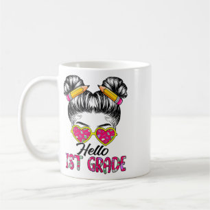 Caneca De Café Olá Meninas de Cabelo Desgrenhado da 1ª Série Volt