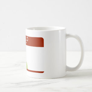 Caneca De Café olá! meu nome é Android