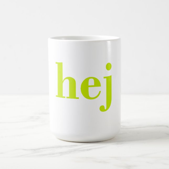 Caneca De Café Olá - Olá sueco (Centro)