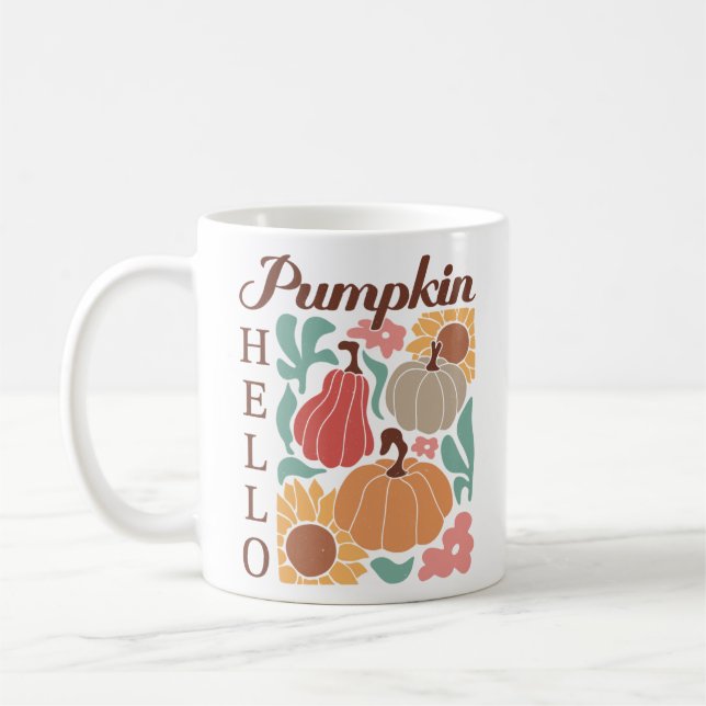 Caneca De Café Olá Pumpkin Long Sleeve (Esquerda)