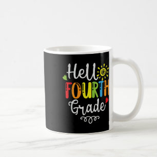 Caneca De Café Olá Quarta Série 4ª Série Fofo Volta às Aulas 