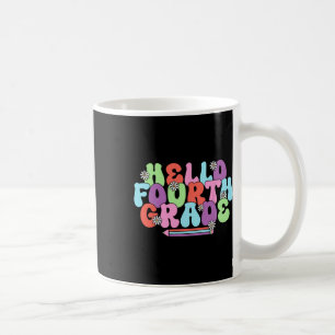 Caneca De Café Olá Quarta Série Professor da 4ª Série Menina de V