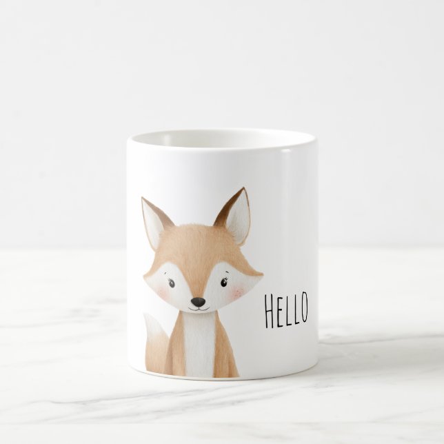Caneca De Café Olá Raposa (Centro)