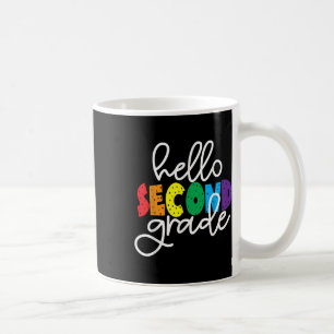 Caneca De Café Olá segunda série primeiro dia de volta à segunda