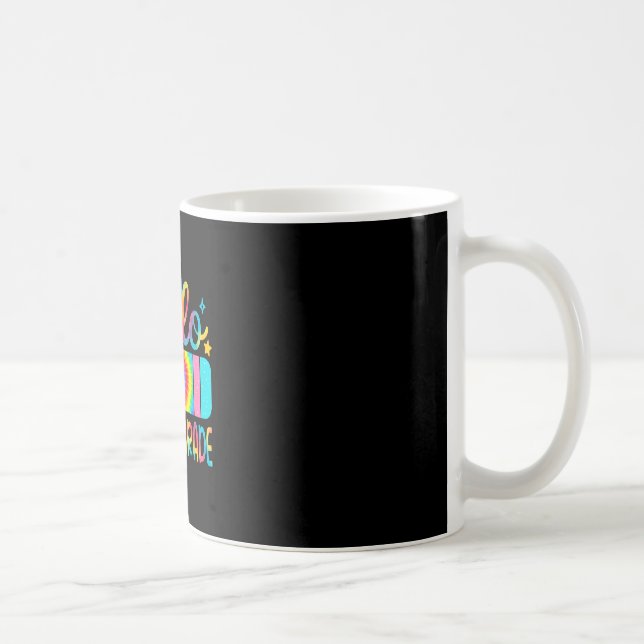 Caneca De Café Olá Segundo Ano Lápis Tie Dye Volta às Aulas (Direita)