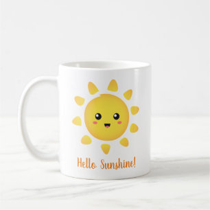 Caneca De Café Olá Sol Feliz Sol Positividade