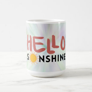 Caneca De Café Olá, Sonshine, Sun Rays, Verões de Verão