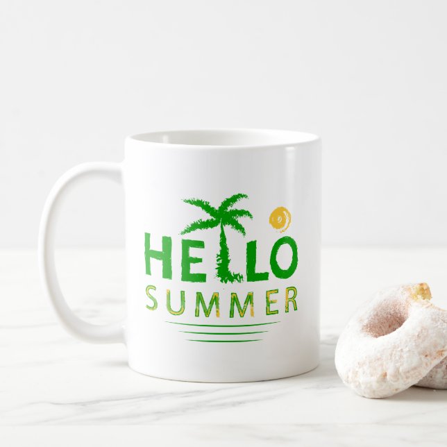 Caneca De Café Olá Summer (Com Donut)