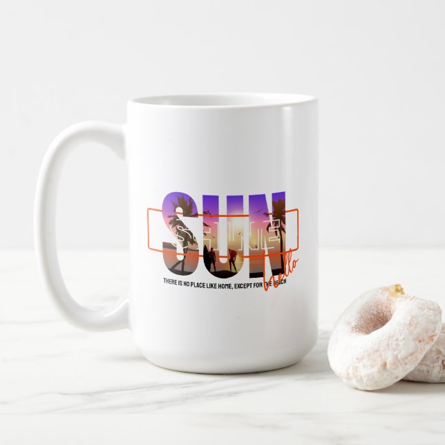 Caneca De Café Olá Sunshine | 15# Clássico (Com Donut)