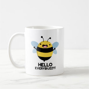 Caneca De Café Olá, Todos Engraçados Bee Pun