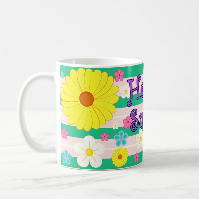 Caneca De Café Olá Verão! (Esquerda)