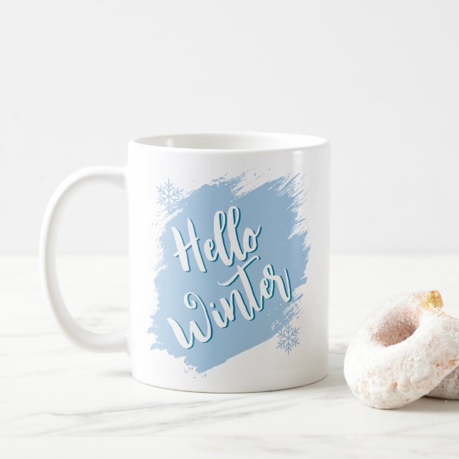Caneca De Café Olá Winter Frosty Winter (Com Donut)