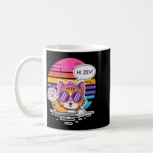 Caneca De Café Olá Zev Princesa do Gato Divertido Óculos de Sol d
