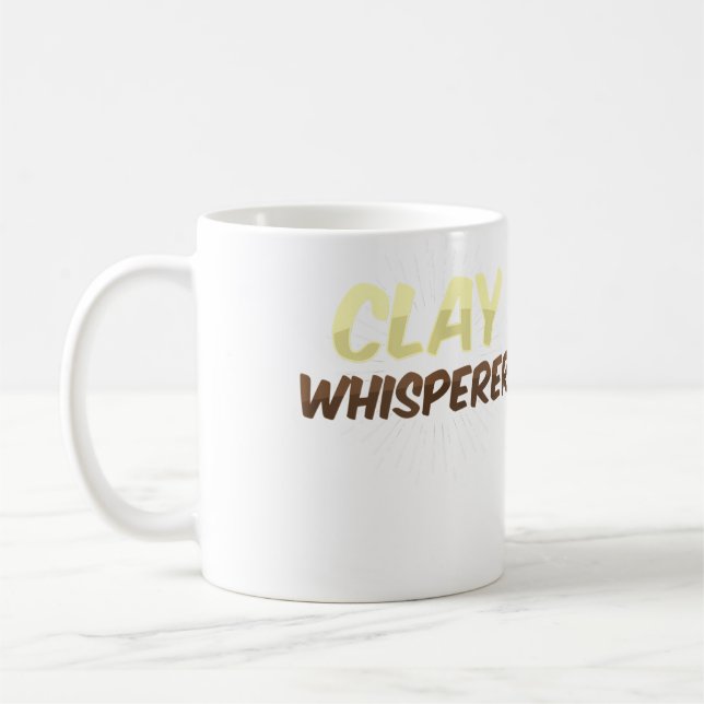 Caneca De Café Olaria Cerâmica de Barro Modelada à Mão Pote (Esquerda)