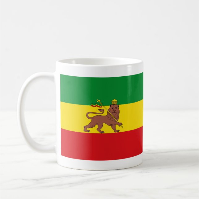 Caneca De Café Old Ehtiopian flag (Esquerda)