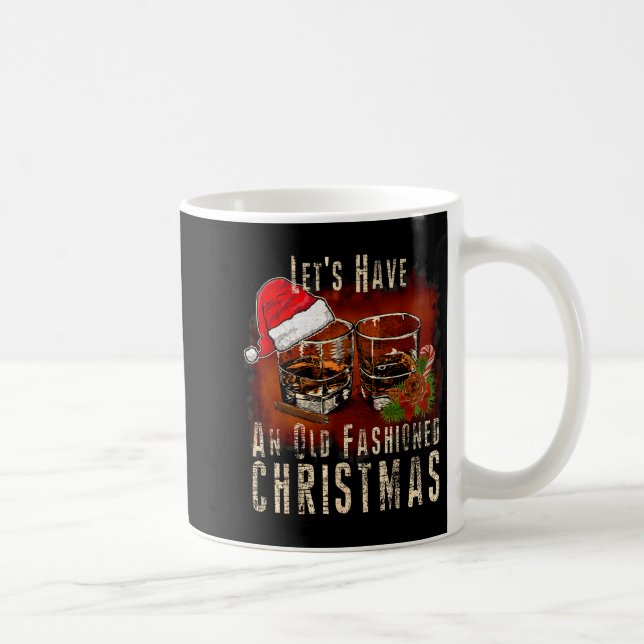 Caneca De Café Old Fashioned Whiskey Christmas - Bourbon Tail Dri (Direita)