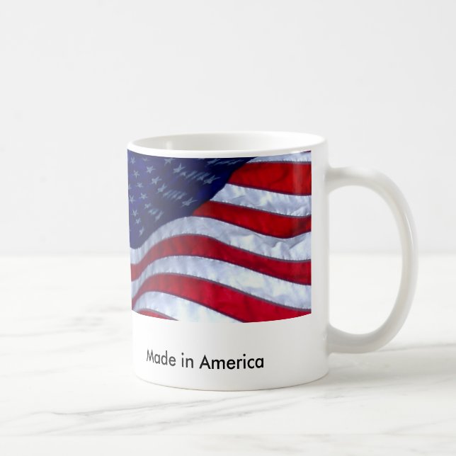 Caneca De Café Old_Glory_Mug fez em América (Direita)