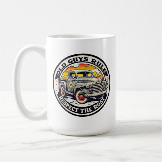Caneca De Café Old guys respect the rust funny dad joke vintage