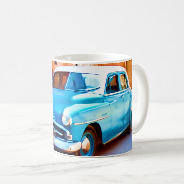Caneca De Café Oldtimer - Cuba (Frente Esquerda)