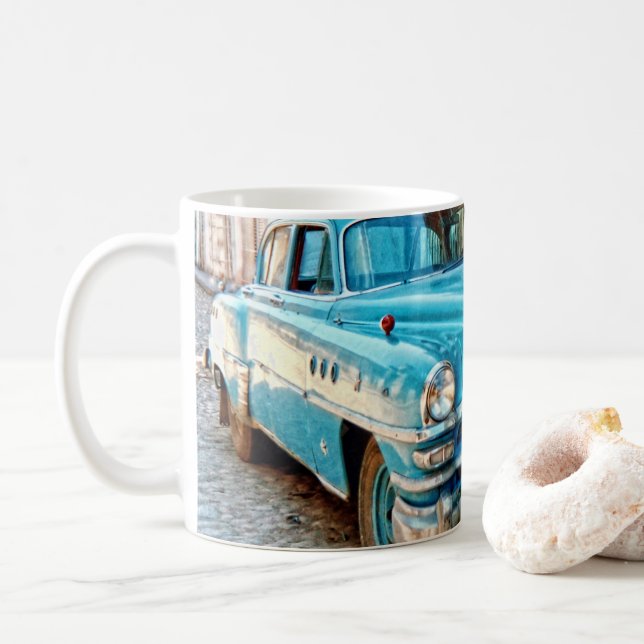 Caneca De Café Oldtimer - Cuba (Com Donut)