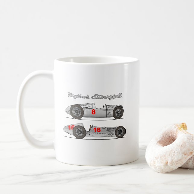 Caneca De Café Oldtimer Deutschland 1939 Auto-Union Sielberpfeil (Com Donut)